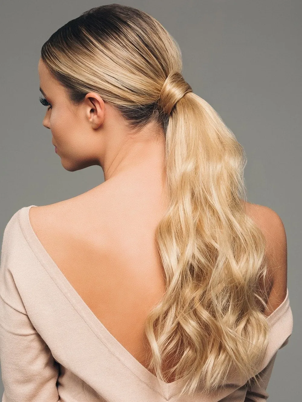 16" Human Hair Pony