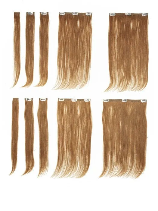 18" Human Hair Clip In Extensions (10pc) | Human Hair | DISCONTINUED