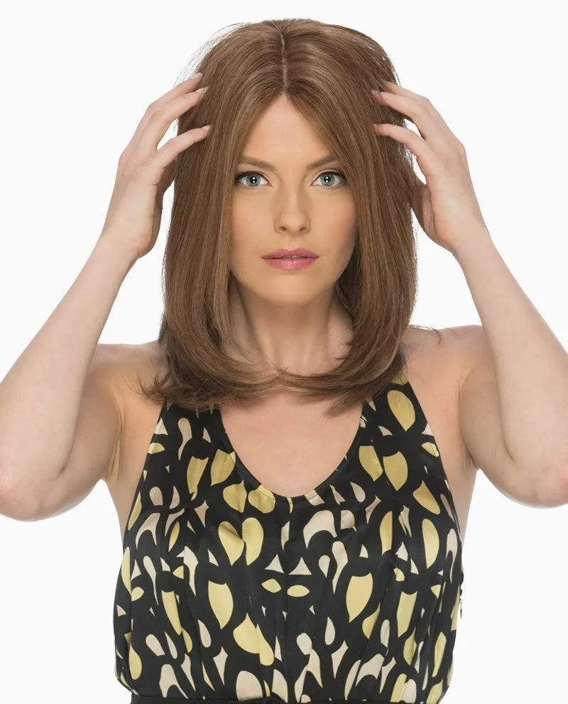 Celine Hairpiece by Estetica Designs | Remy Human Hair (Mono Top w/ 100% Hand Tied Back)