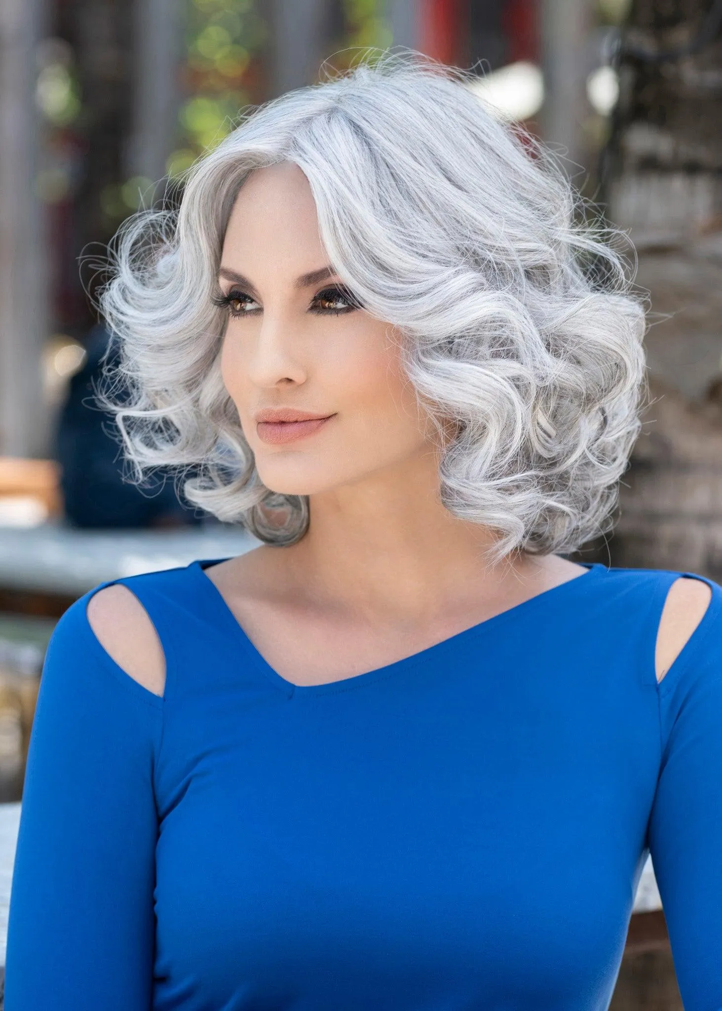 Isabella Wig by Envy | Human Hair Blend (Lace Front Mono Top)