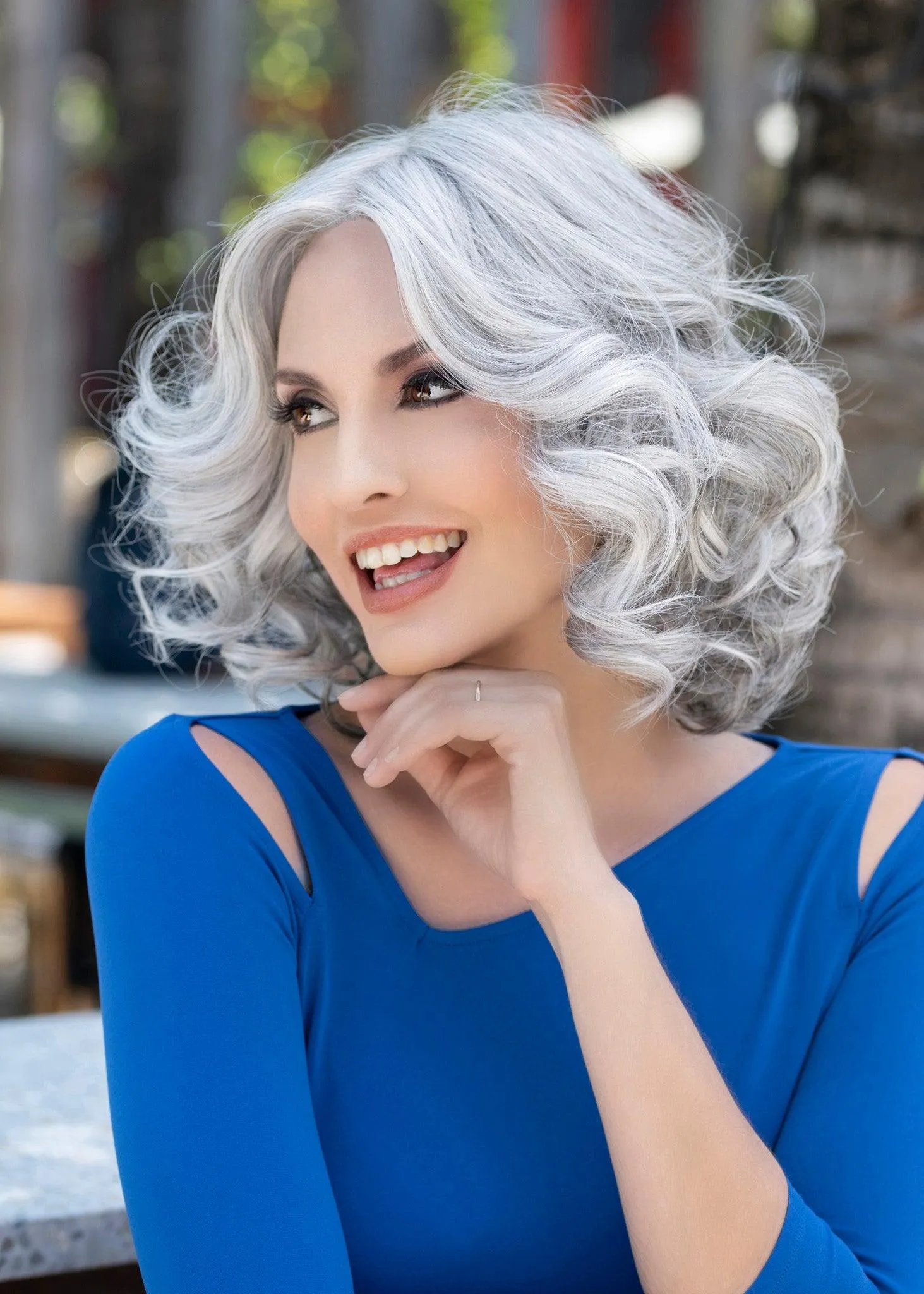 Isabella Wig by Envy | Human Hair Blend (Lace Front Mono Top)