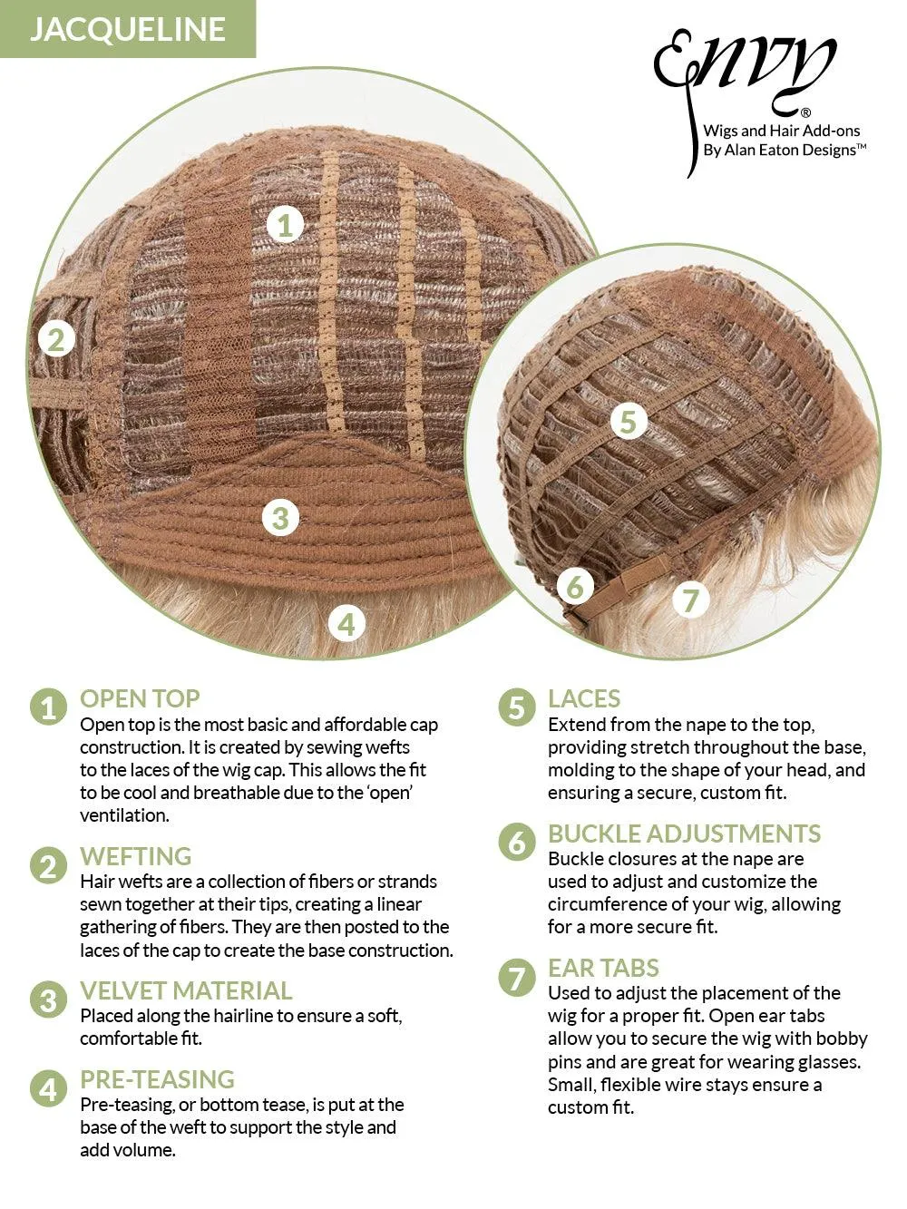 Jacqueline Wig by Envy | Synthetic (Open Top)