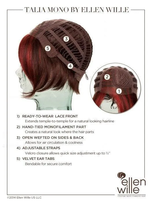 Talia Mono Wig by Ellen Wille | Synthetic